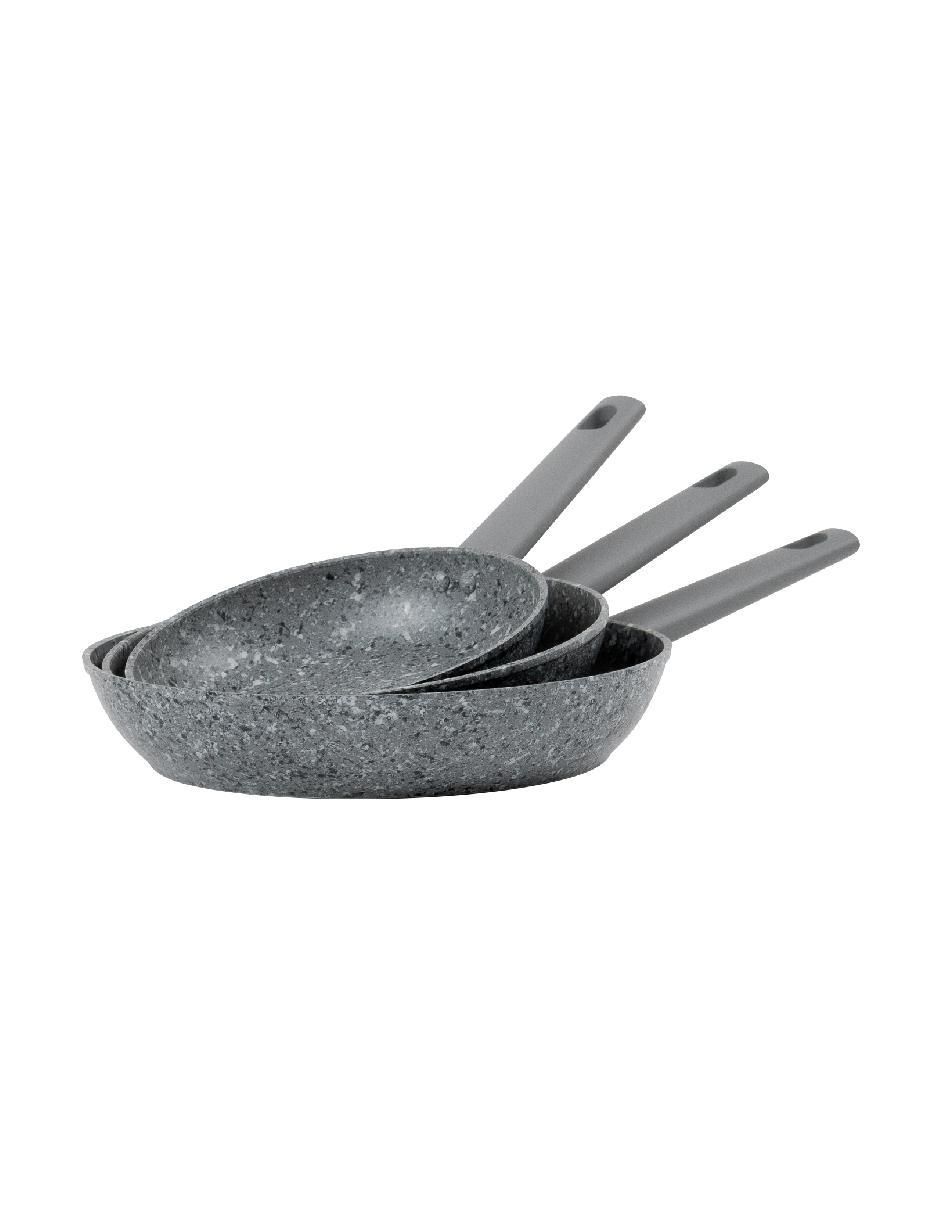 Set de sartenes Love Cook de aluminio anodizado Set de sartenes Love Cook de aluminio anodizado