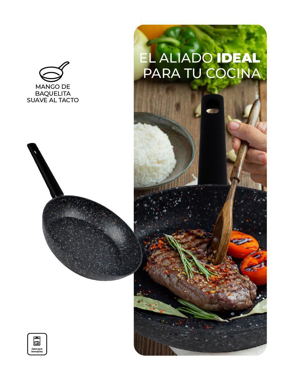 Set de sartenes Love Cook de aluminio anodizado 4