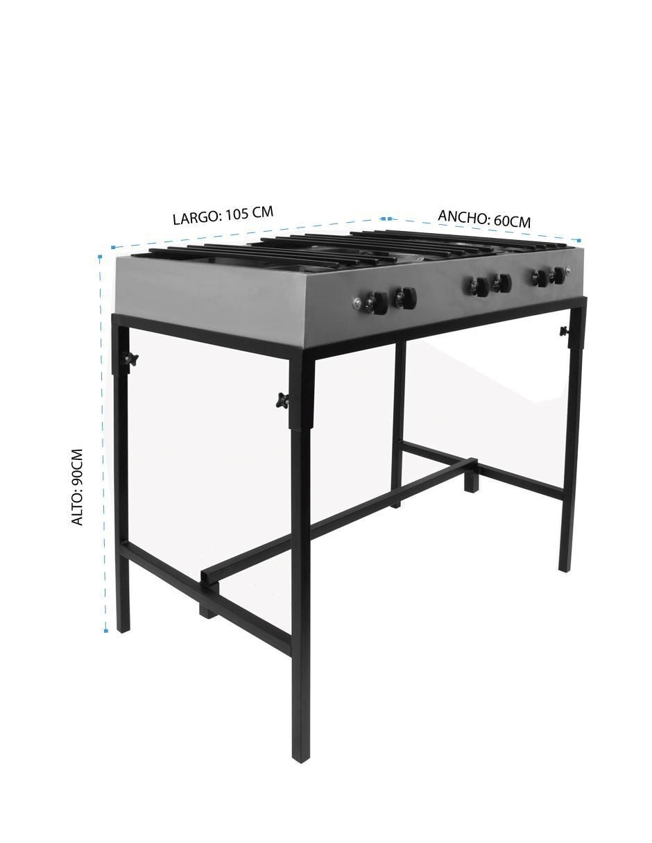 Parrilla Mindejal de acero inoxidable