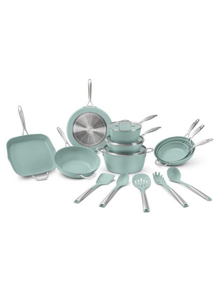 Batería de cocina C0516-00 de aluminio antiadherente cerámica 17 piezas 1