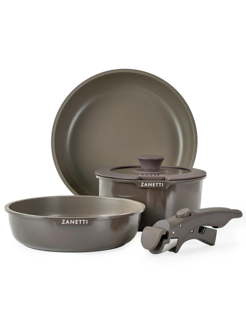 Batería de cocina de aluminio antiadherente sin PFOA 5 piezas Batería de cocina de aluminio antiadherente sin PFOA 5 piezas
