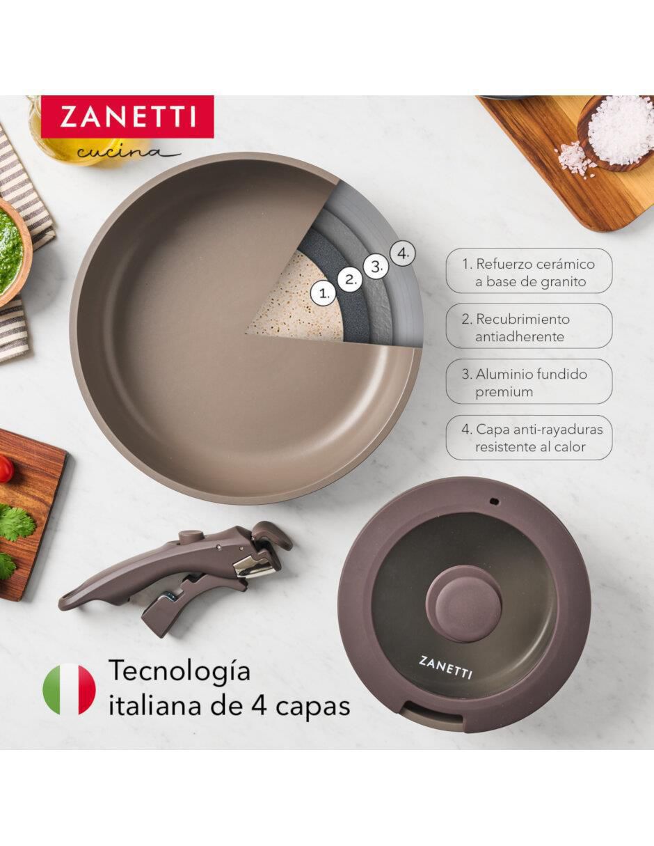 Batería de cocina de aluminio antiadherente sin PFOA 5 piezas 6