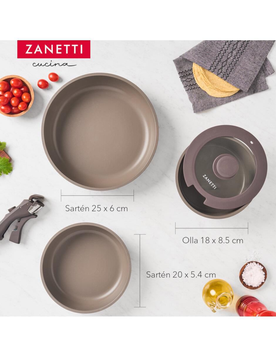 Batería de cocina de aluminio antiadherente sin PFOA 5 piezas 8