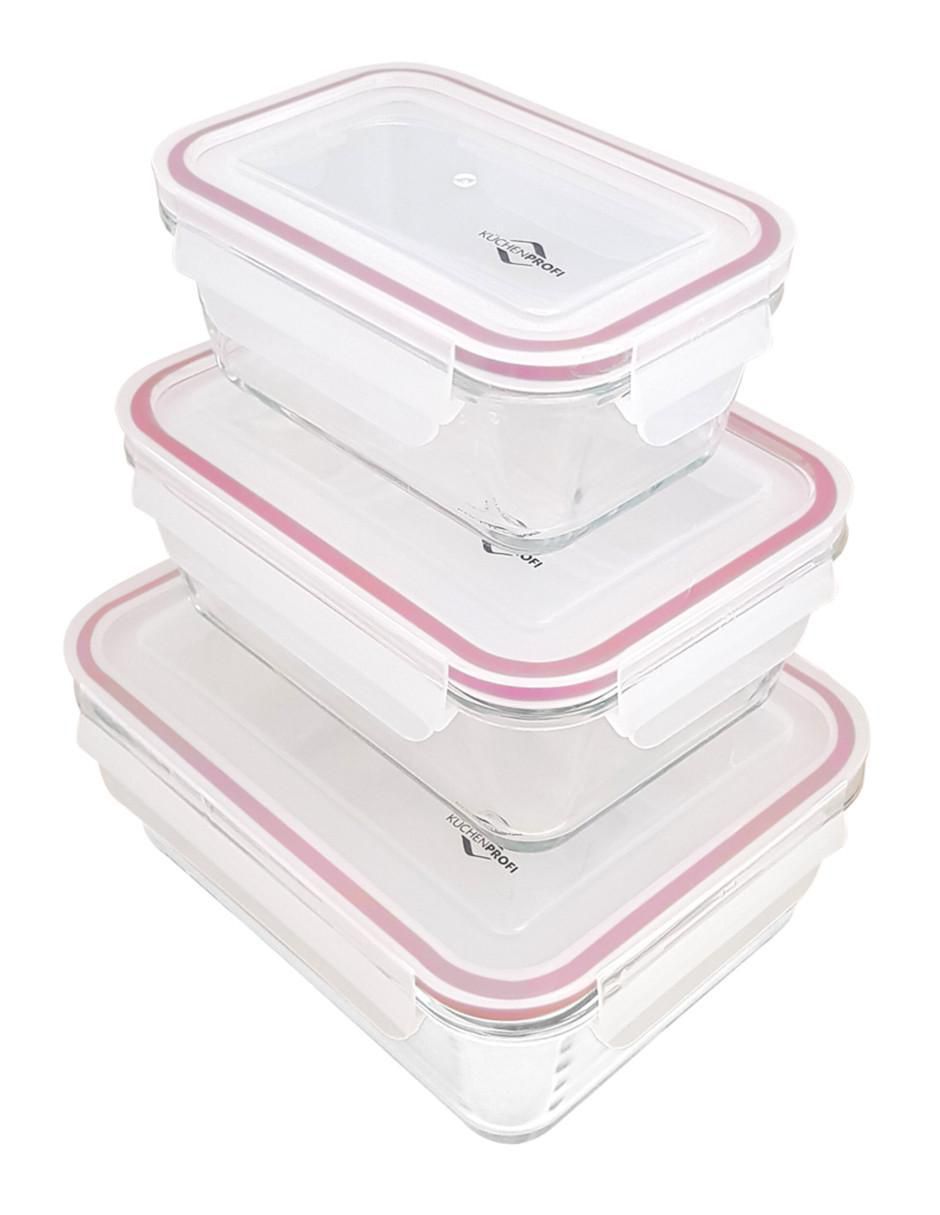 Set contenedores Lunchbox de vidrio 3 piezas