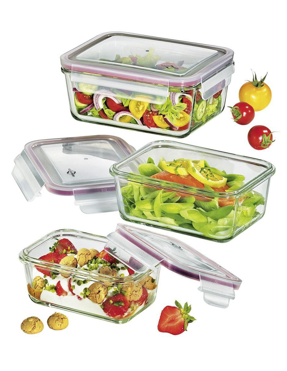 Set contenedores Lunchbox de vidrio 3 piezas