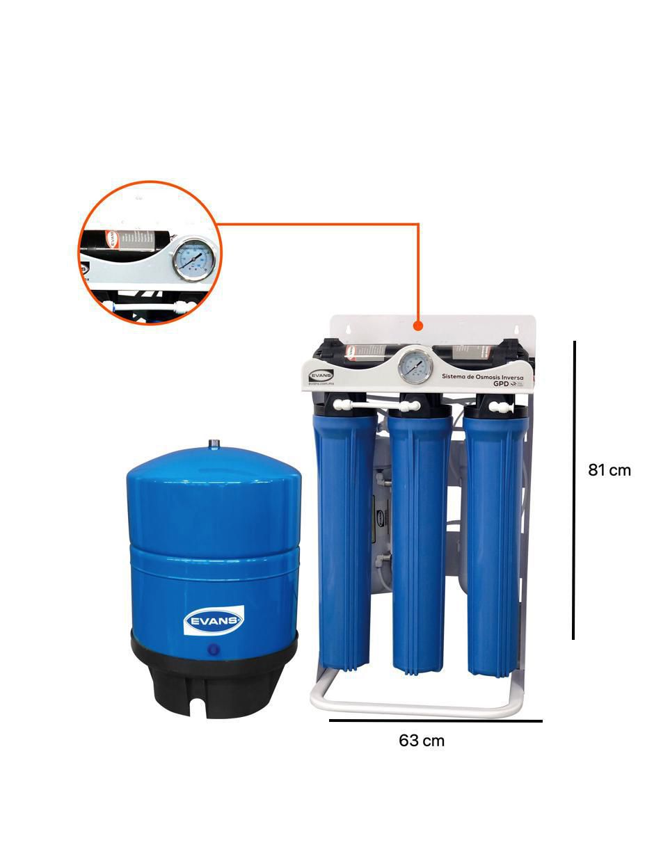 Filtro purificador de agua Evans RO-400G-D02