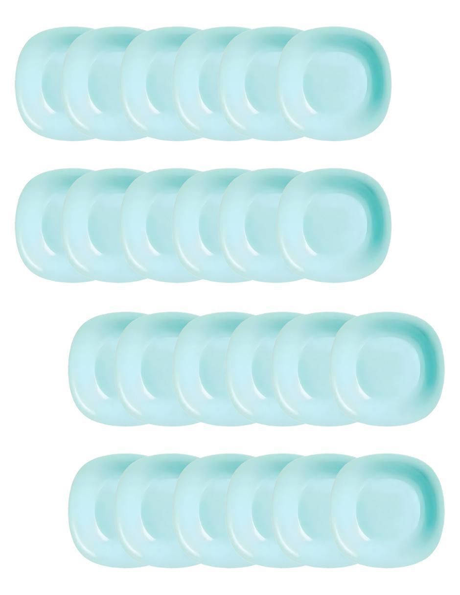 Plato trinche de vidrio 24 piezas Plato trinche de vidrio 24 piezas