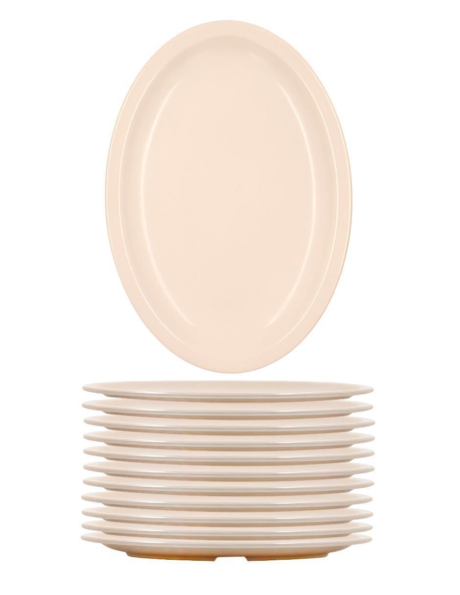 Plato trinche de melamina 12 piezas