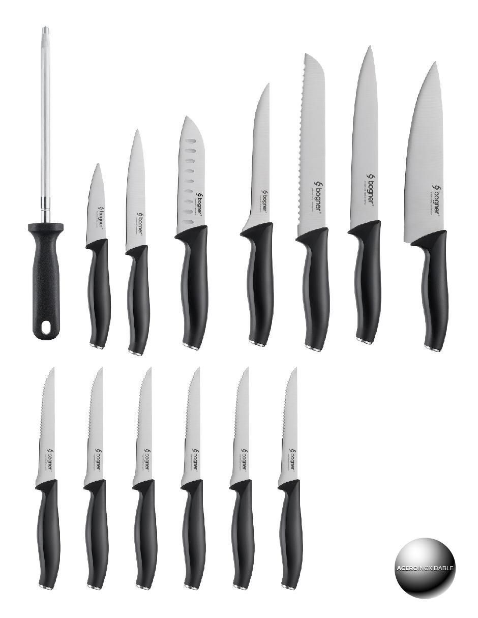 Set de cuchillos utilitario 15 piezas