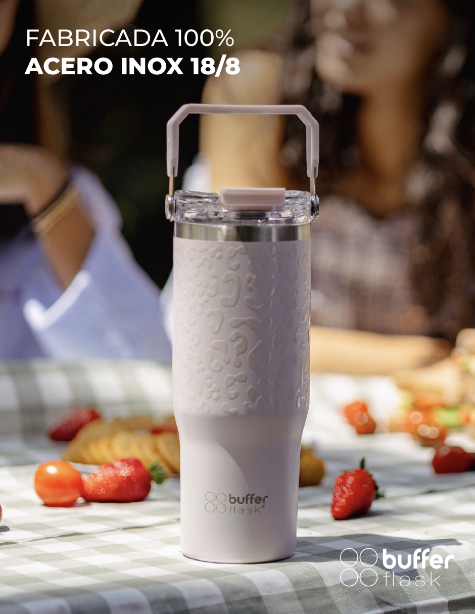 Termo de acero inoxidable con tapa rosca 2