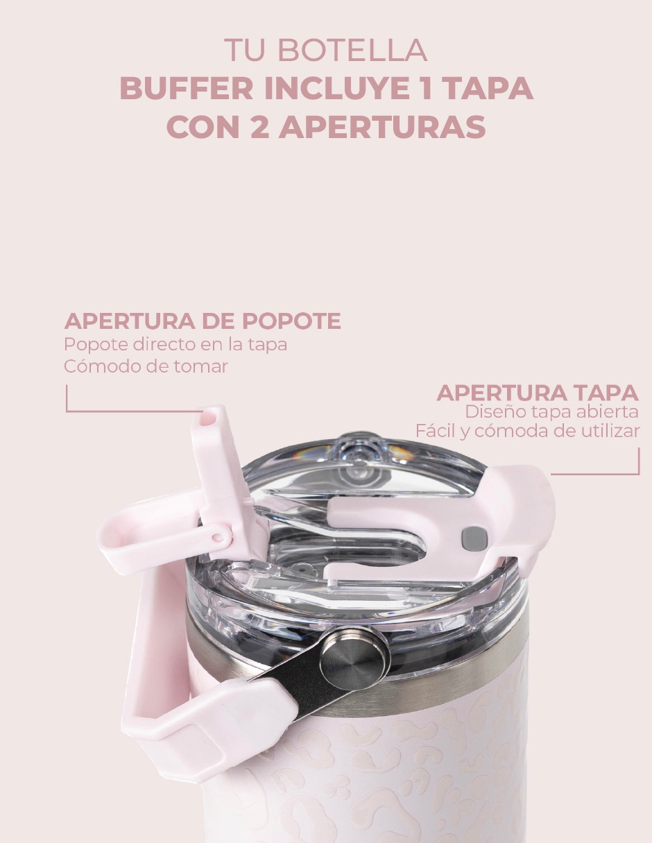 Termo de acero inoxidable con tapa rosca 4