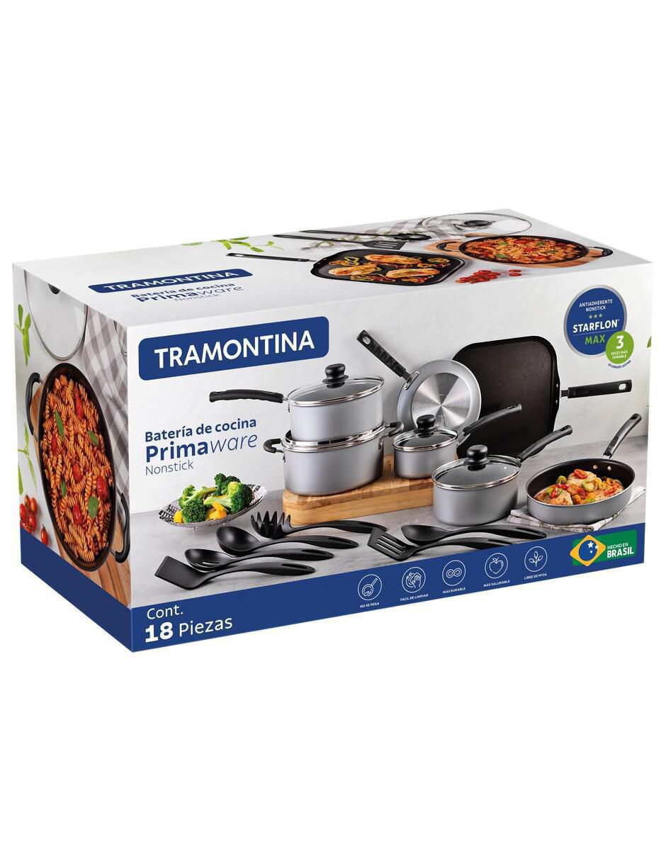 Batería de cocina Primaware de aluminio antiadherente convencional 18 piezas