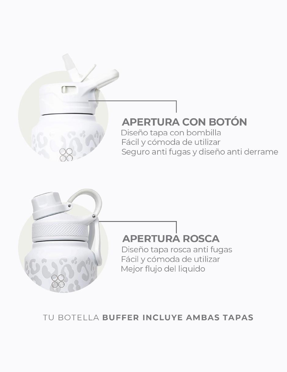 Termo "de" acero inoxidable flask "con tapa" rosca 3