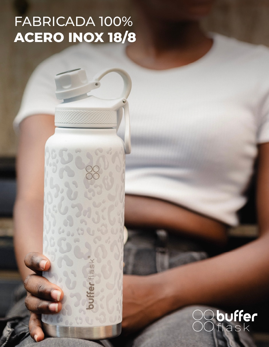 Termo "de" acero inoxidable flask "con tapa" rosca 7