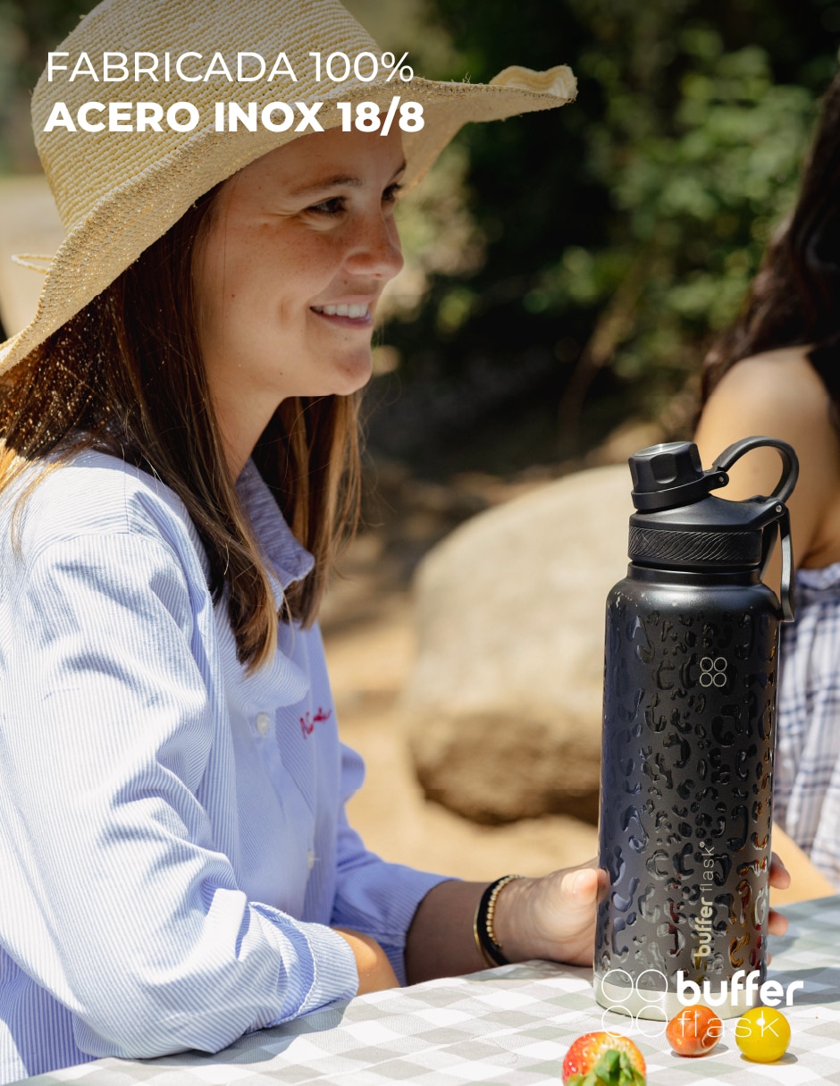Termo de acero inoxidable Flask con tapa rosca 1.2 L 4