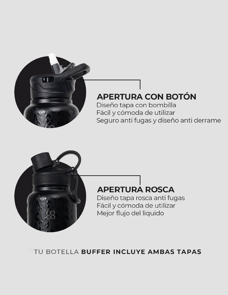 Termo de acero inoxidable Flask con tapa rosca 1.2 L 2