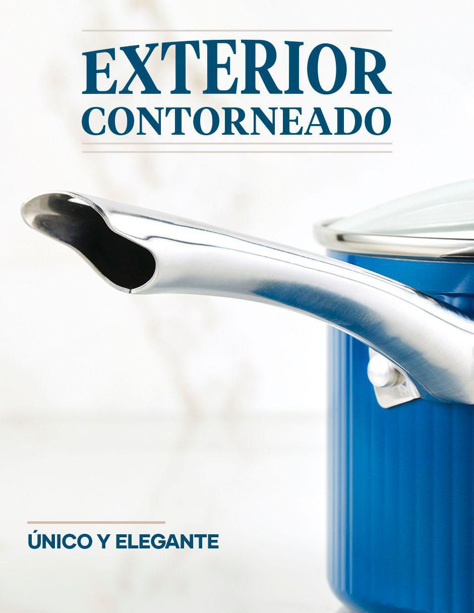 Batería de cocina 13578 de aluminio antiadherente convencional 10 piezas