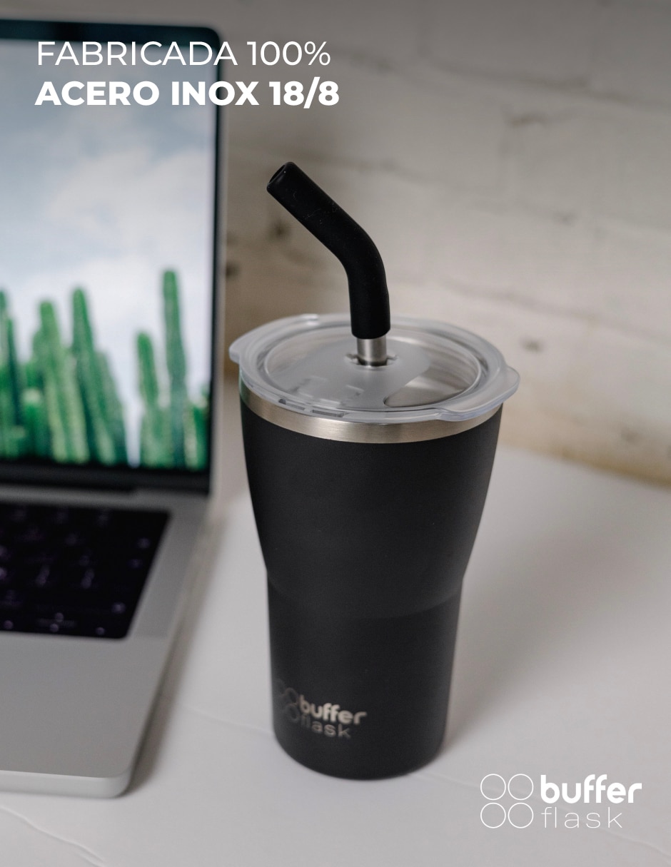 Termo de acero inoxidable con tapa rosca 4