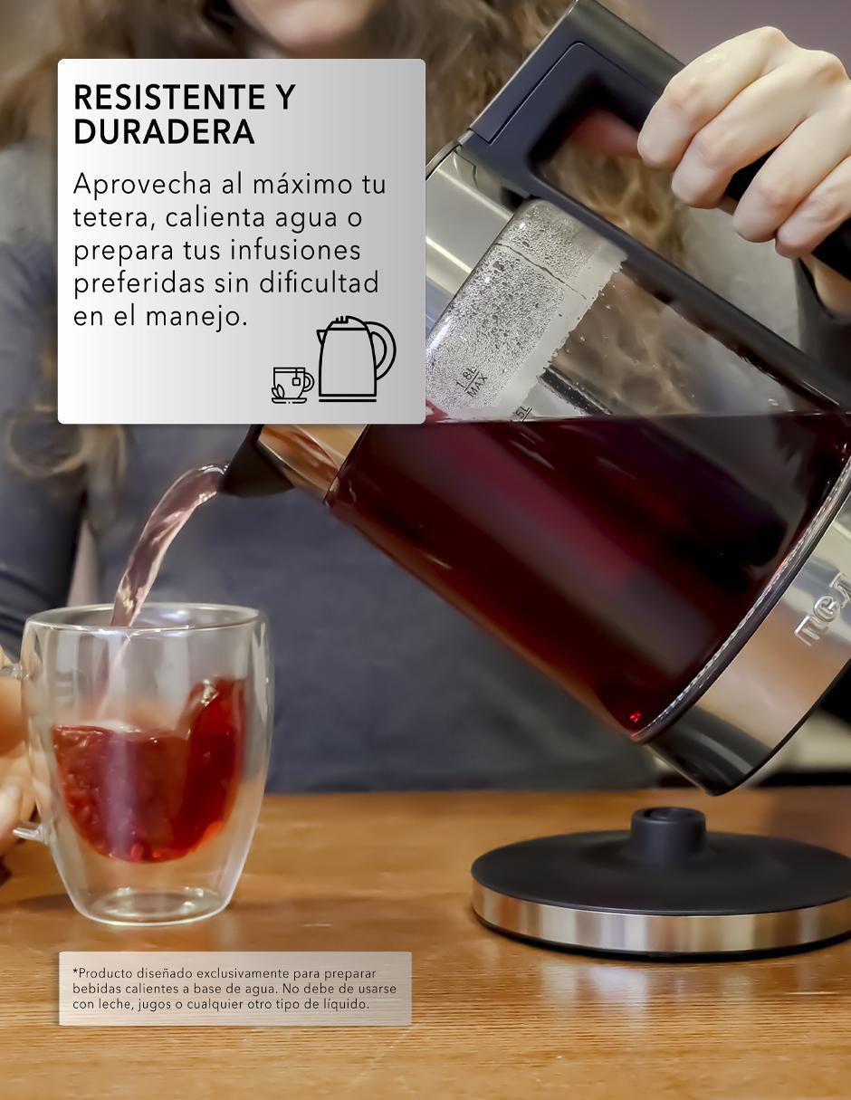Tetera infusora Rca de acero inoxidable