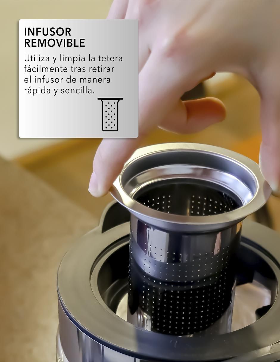 Tetera infusora Rca de acero inoxidable