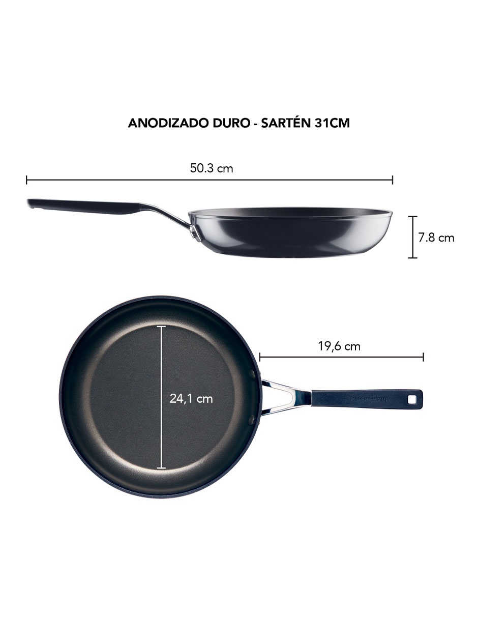 Sartén de aluminio anodizado 11