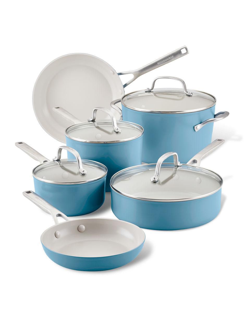 Batería de cocina 84815 de aluminio anodizado antiadherente cerámica 10 piezas 1