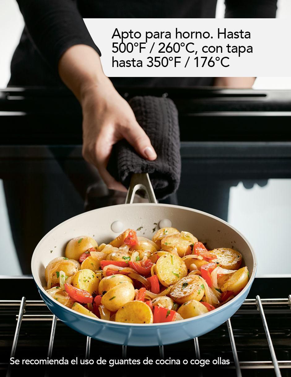 Batería de cocina 84815 de aluminio anodizado antiadherente cerámica 10 piezas 11