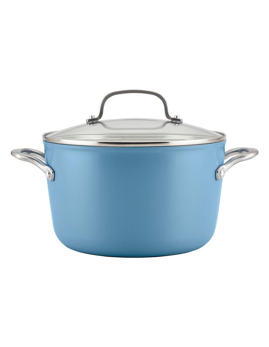 Batería de cocina 84815 de aluminio anodizado antiadherente cerámica 10 piezas 4