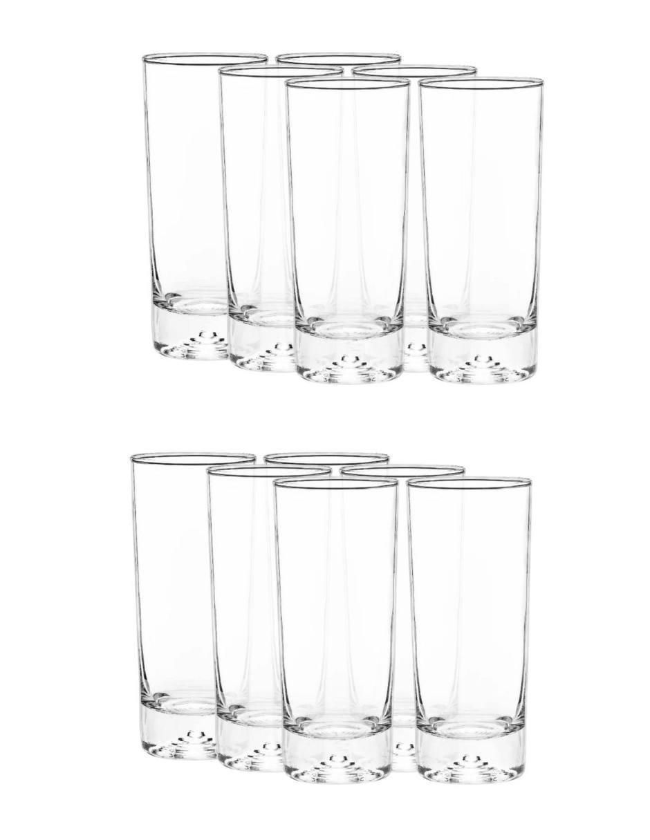 Set de vasos para agua Stovmex Malaga de vidrio con 12 piezas