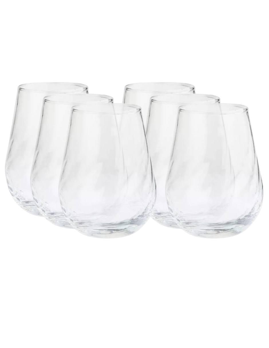 Set de vasos para agua Stovmex Fuego de vidrio con 6 piezas