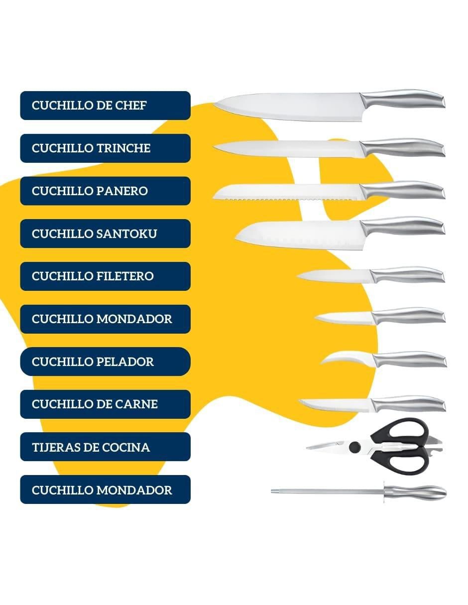 Set de cuchillos utilitario 16 piezas 7