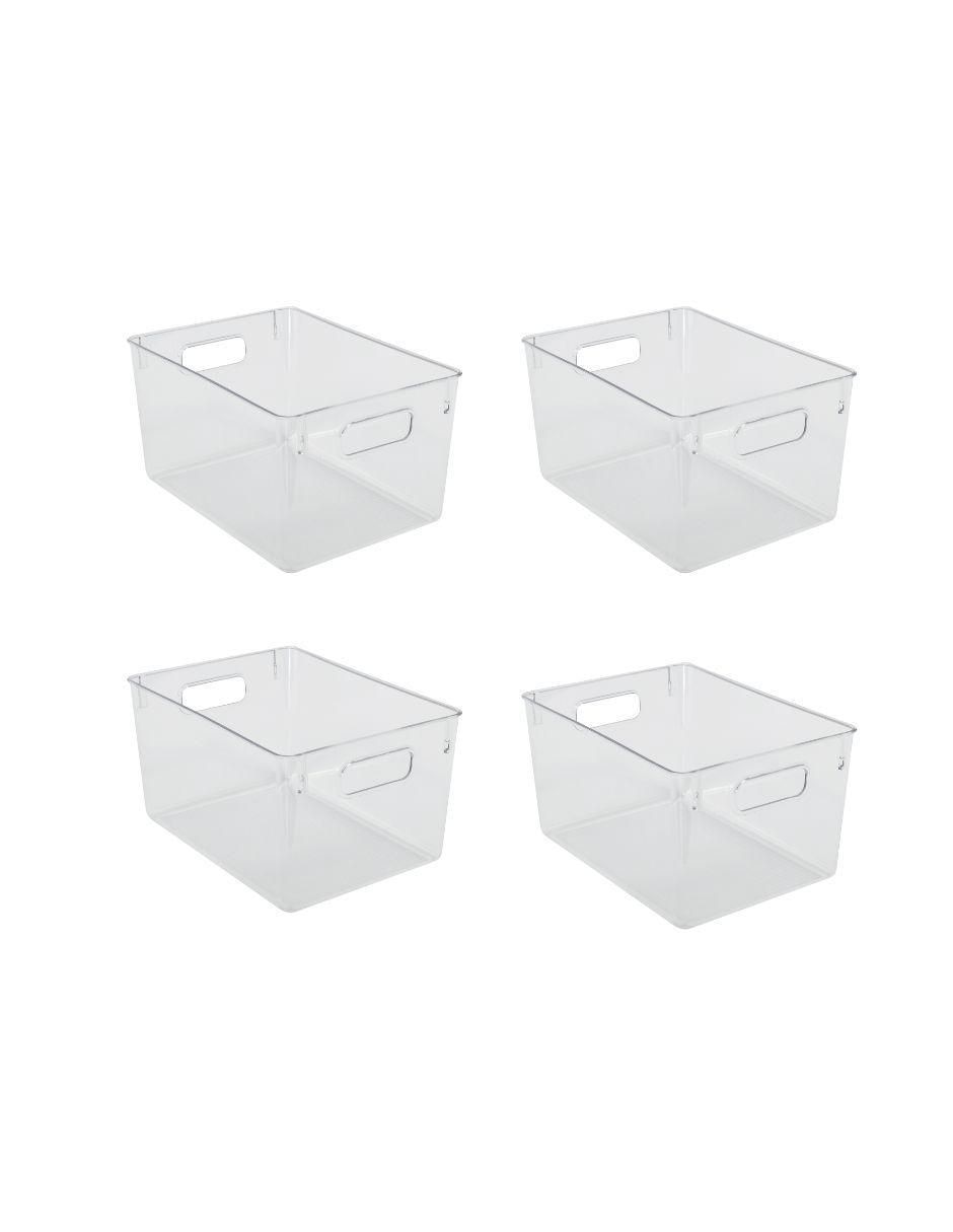 Set contenedores Basics de plástico 4 piezas Set contenedores Basics de plástico 4 piezas