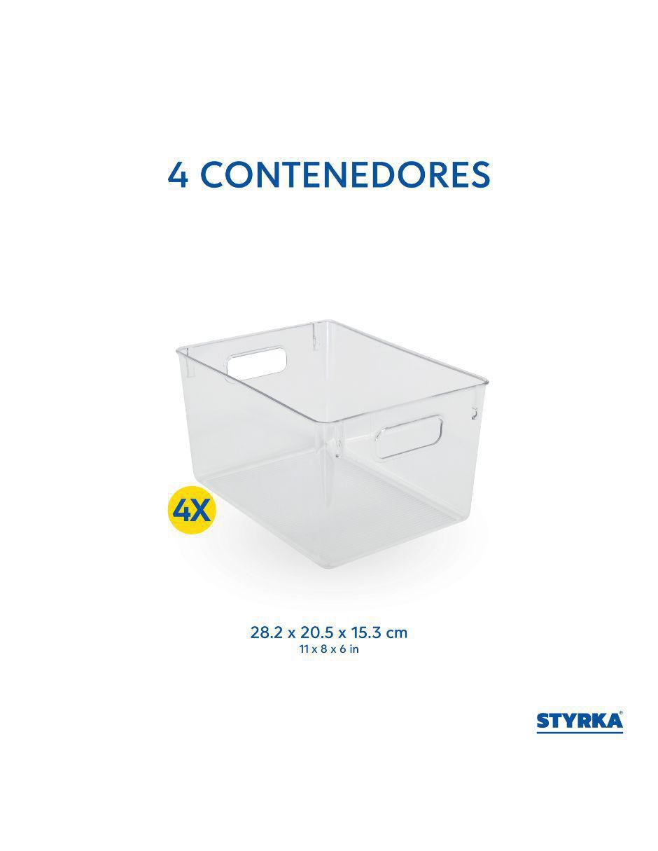 Set contenedores Basics de plástico 4 piezas 3