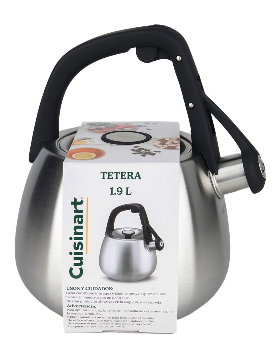 Tetera silbadora Cuisinart de acero inoxidable
