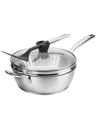 Sartén Wok con tapa Advantage de acero inoxidable Sartén Wok con tapa Advantage de acero inoxidable