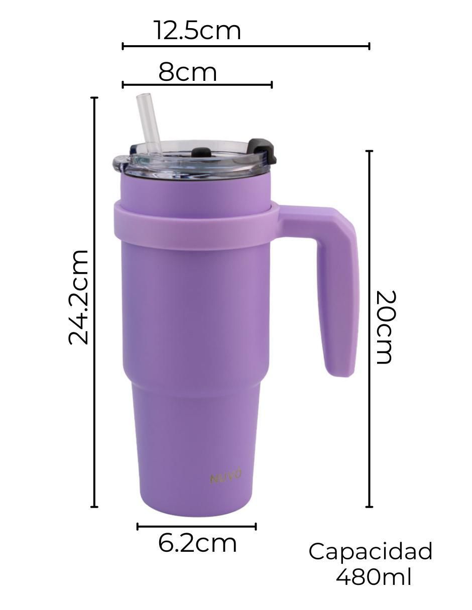 Termo de acero inoxidable con tapa rosca 8