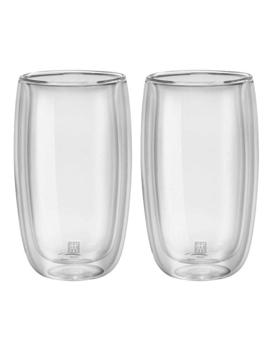 Set de vasos doble pared Sorrento de vidrio con 2 piezas