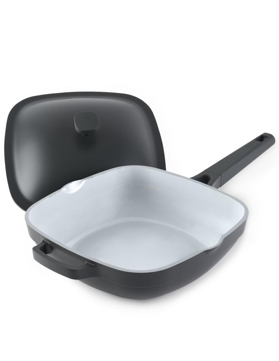 Sartén con tapa de cerámica Sartén con tapa de cerámica