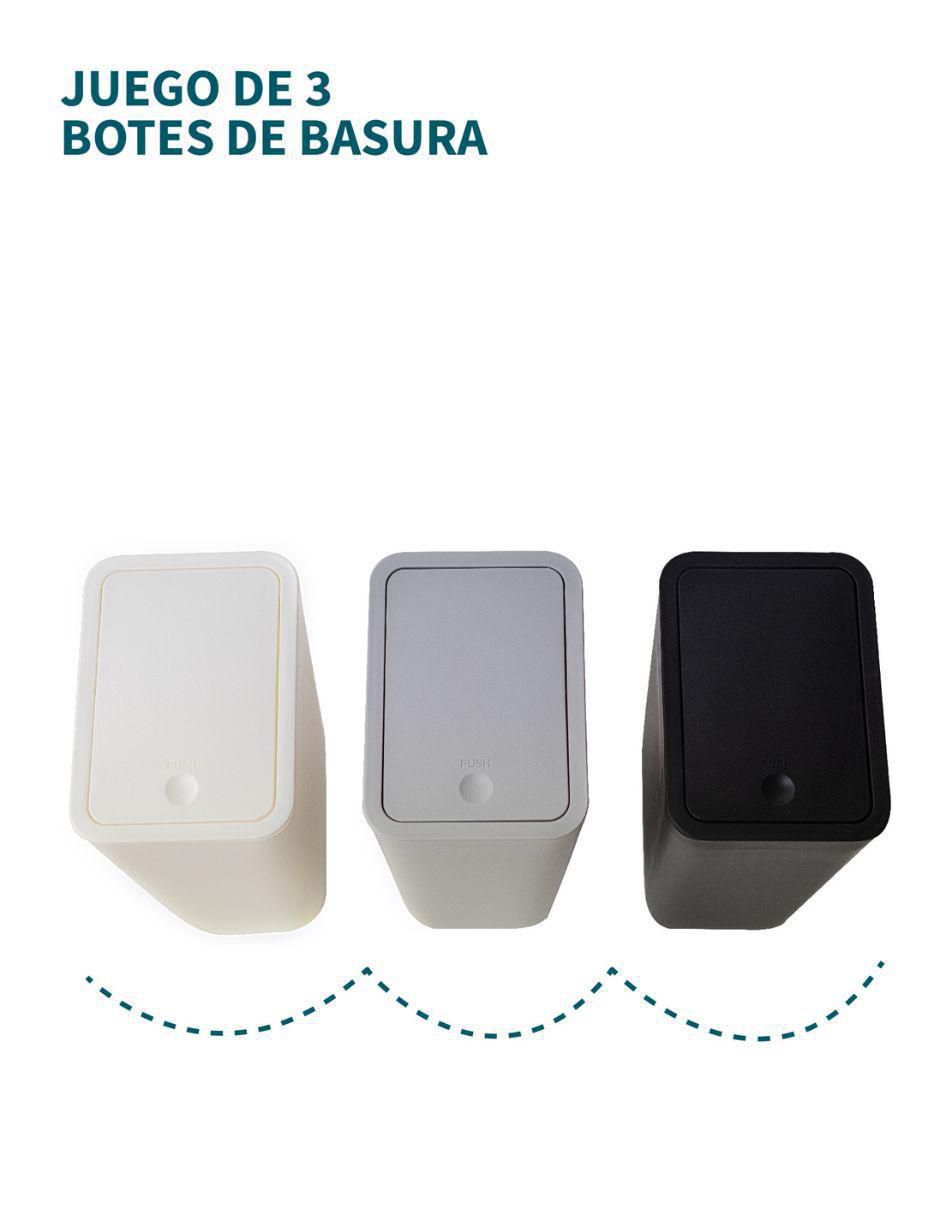 Set botes basura de abs 4