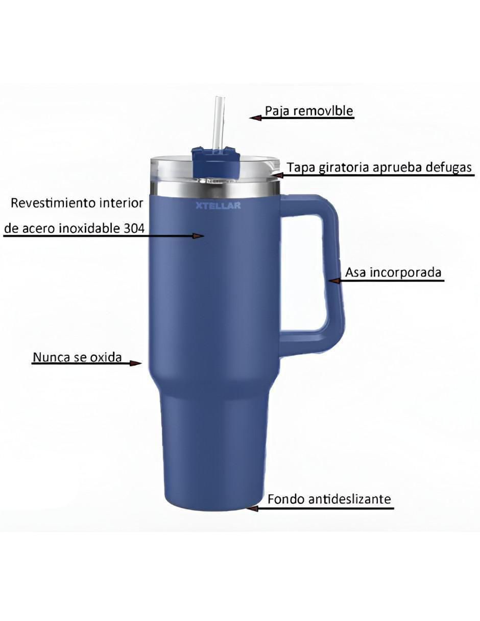 Termo de acero inoxidable con tapa flip top 1.1 L