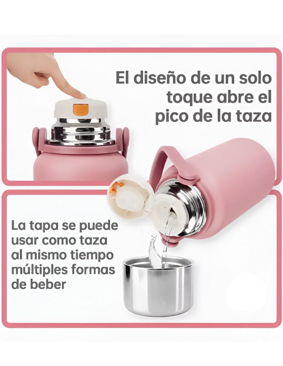 Termo de acero inoxidable con tapa rosca 2