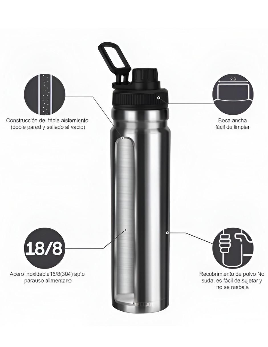 Termo de acero inoxidable con tapa rosca 2