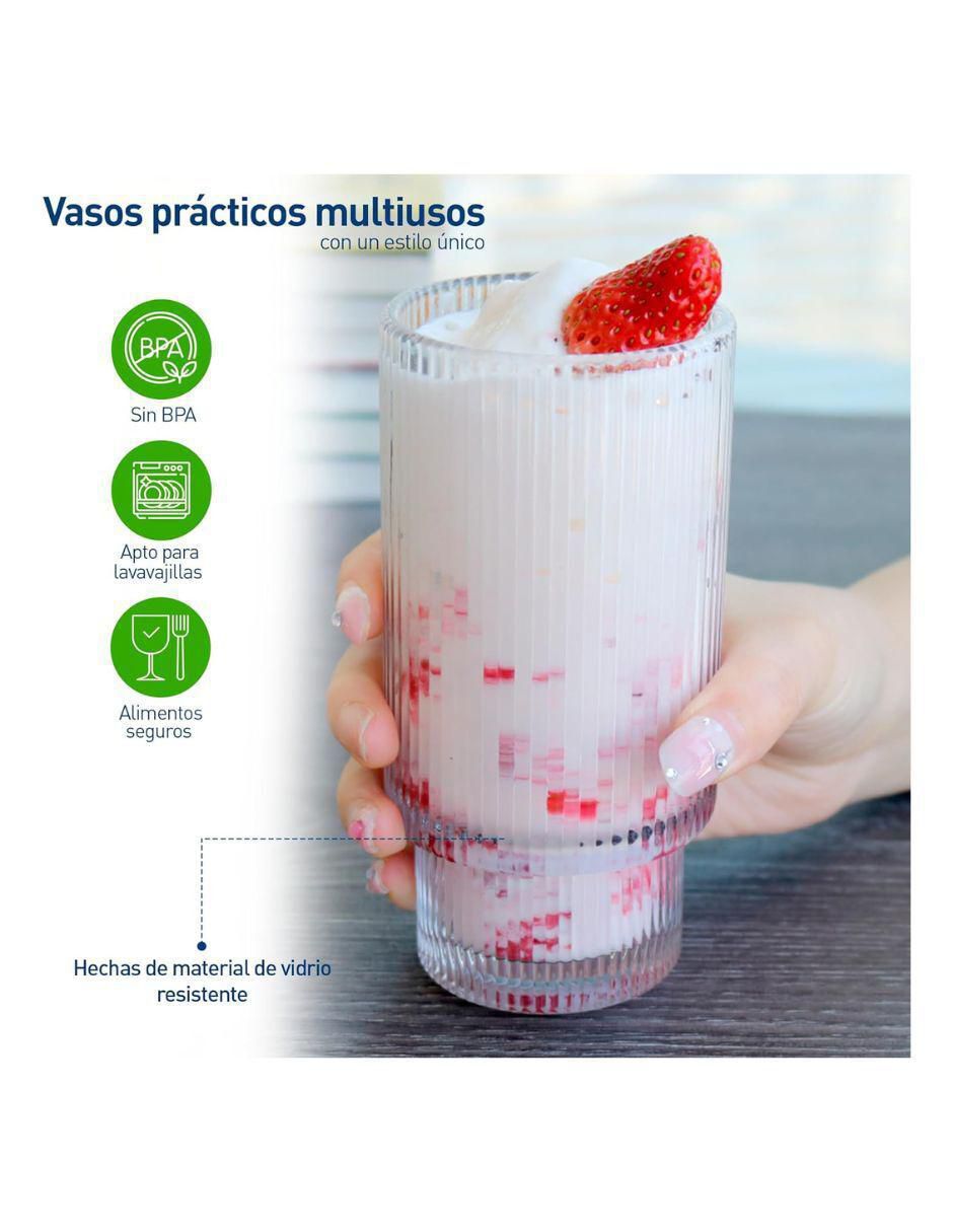 Set de vasos para agua de vidrio con 8 piezas 5