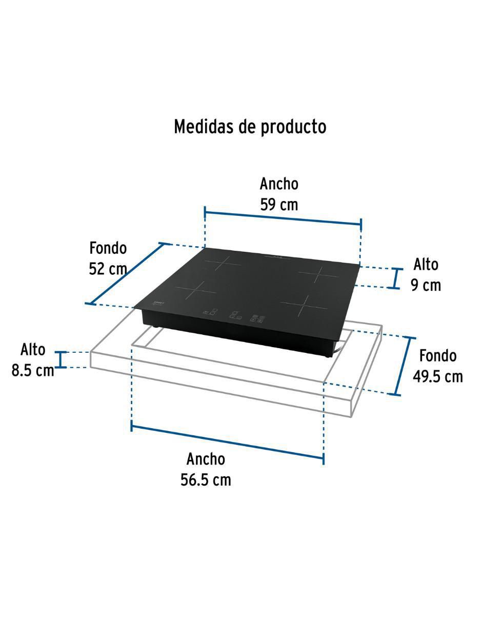 Parrilla de inducción Foset de vidrio templado