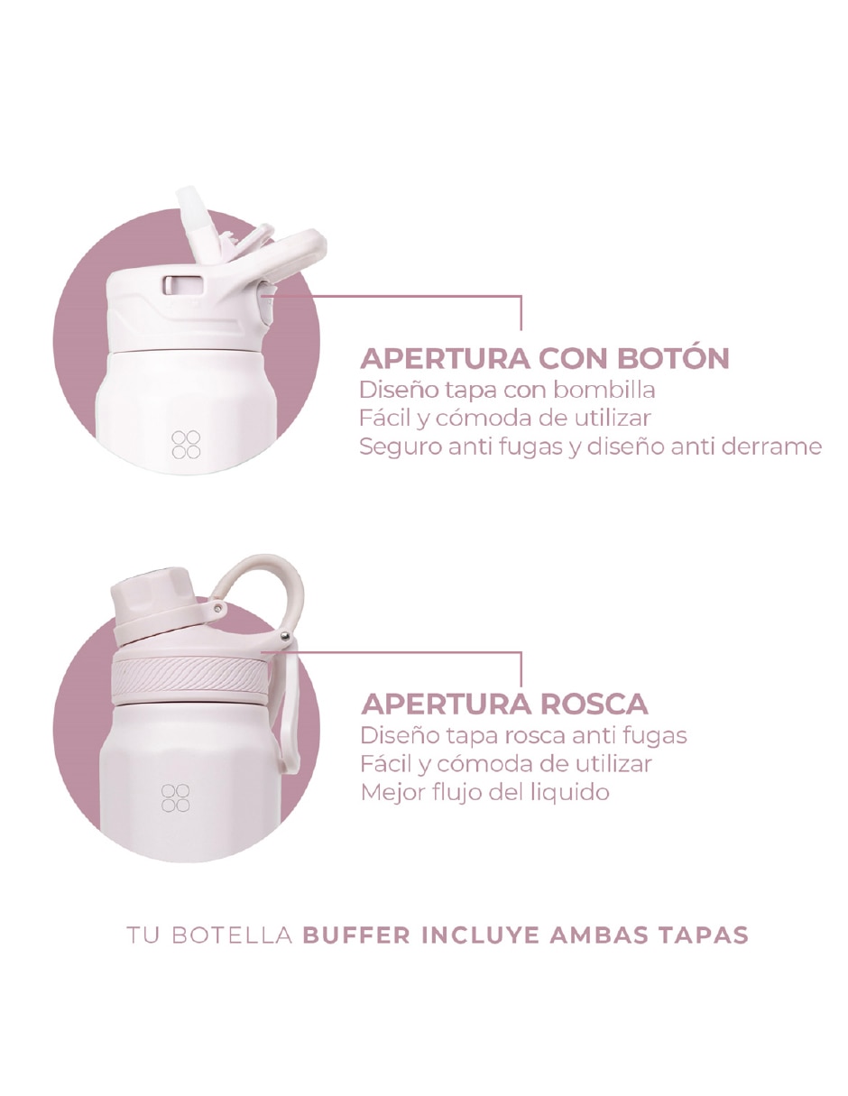 Termo de acero inoxidable con tapa rosca 1000 ml 8