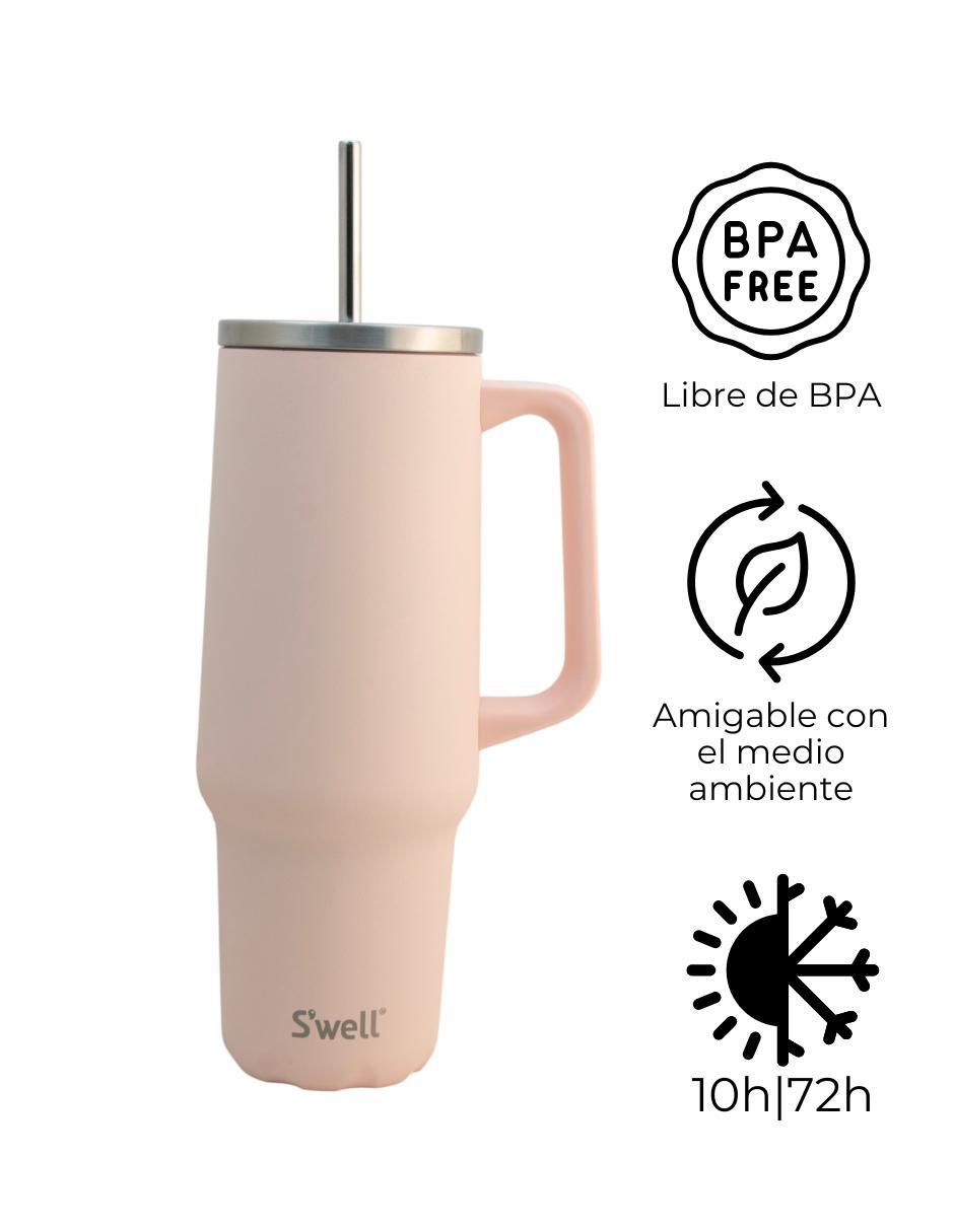Termo doble pared de acero inoxidable Tumbler con tapa rosca 5