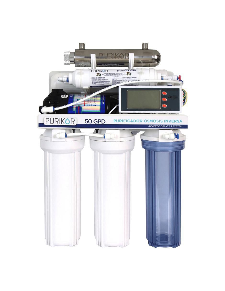 Filtro purificador de agua Purikor PKRO50-6UVPM