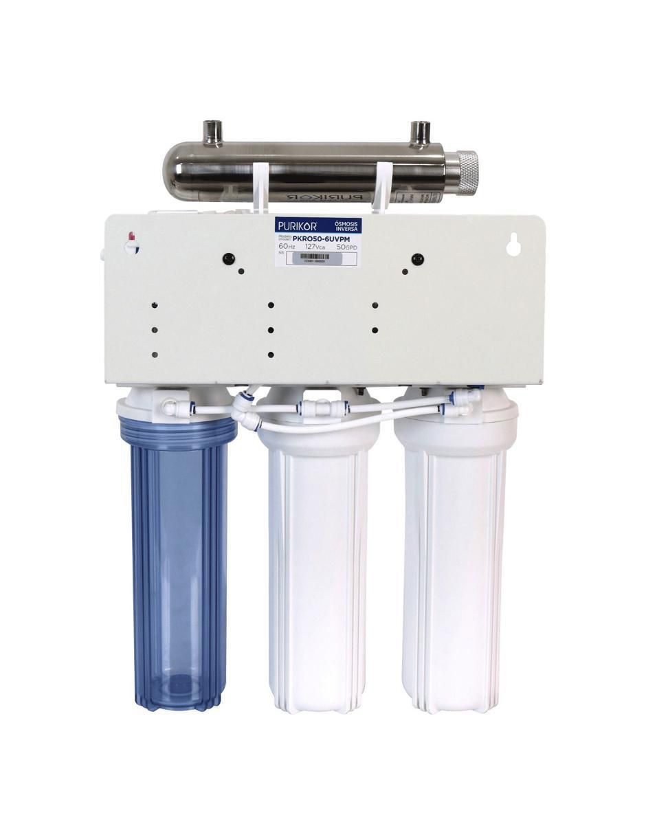 Filtro purificador de agua Purikor PKRO50-6UVPM