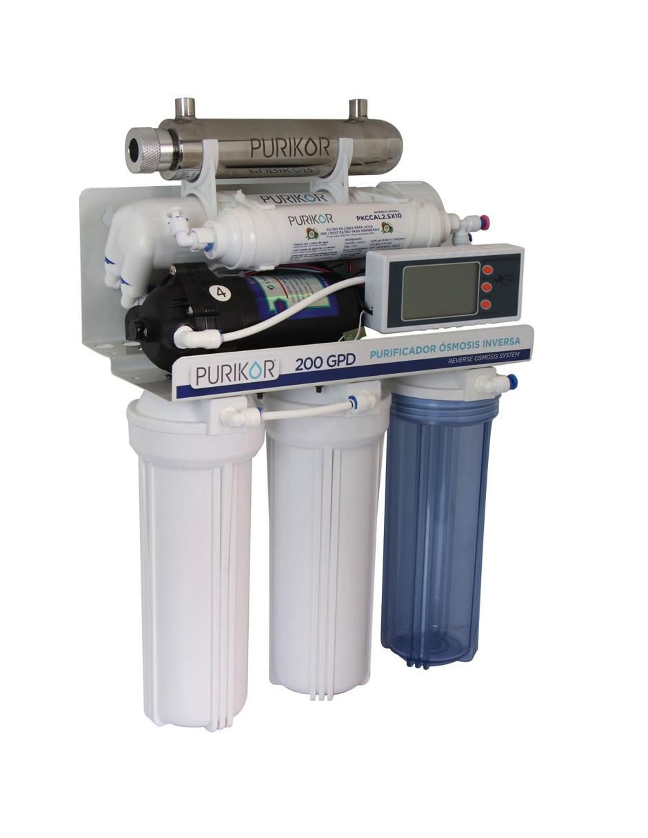 Filtro purificador de agua Purikor PKRO200-6UVPM