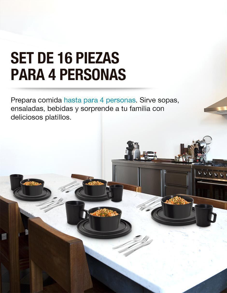 Vajilla cerrada de cerámica para 4 personas 5